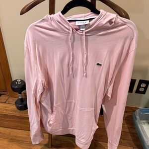 Lacoste Light Pink Pullover Hoodie